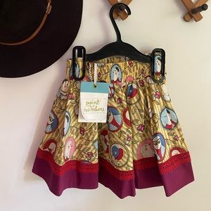 Matilda Jane NWT “Paint by Number” Bird Skirt size 4